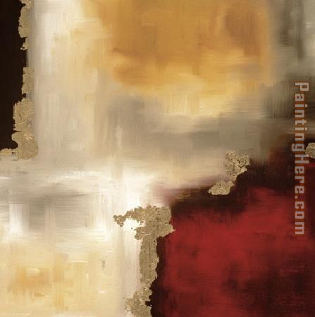 Crimson Accent I painting - Laurie Maitland Crimson Accent I art painting